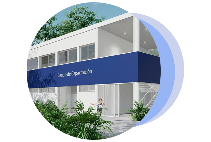 Una imagen del centro de capacitación del Bosquecito